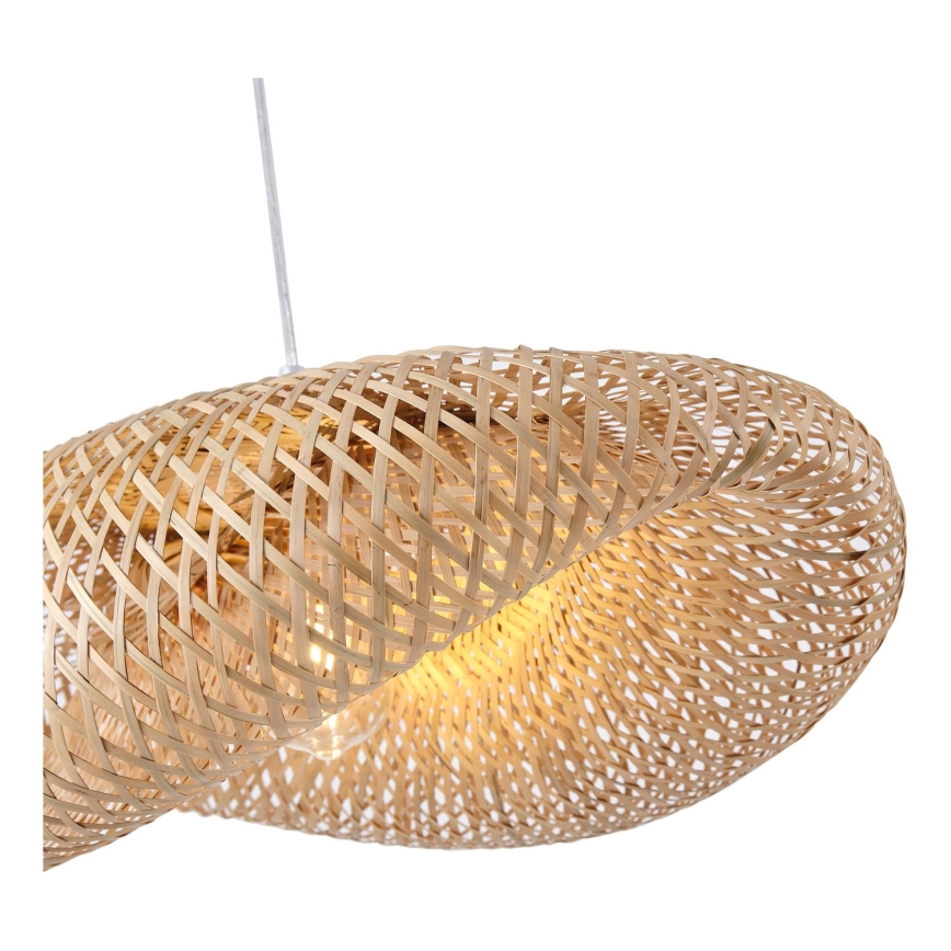 Lámpara colgante CALYPSO 1xE27/15W/230V bambú