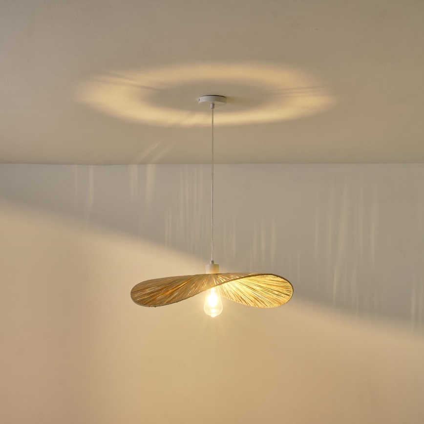 Lámpara colgante CALYPSO 1xE27/15W/230V diá. 55 cm bambú