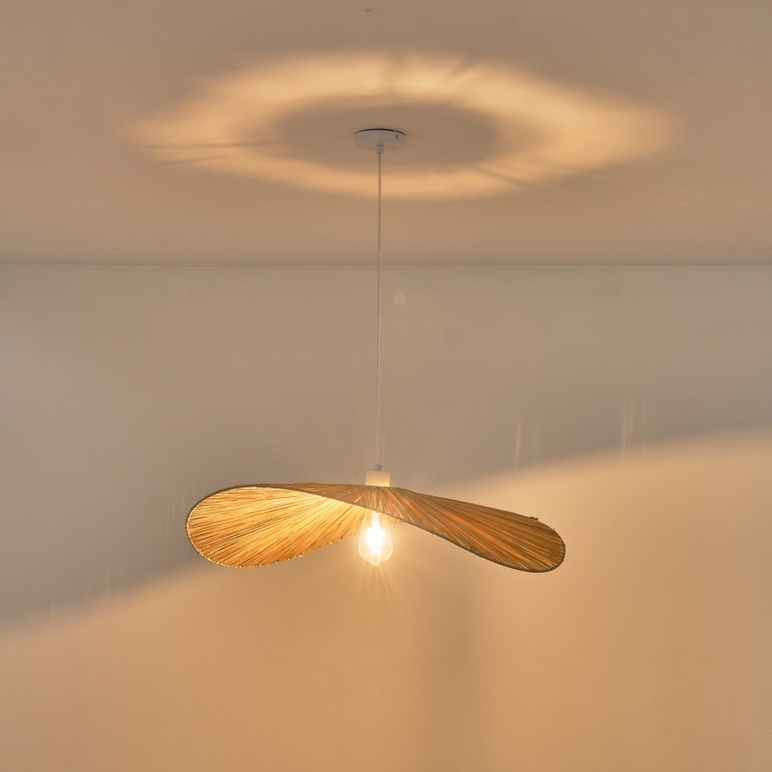 Lámpara colgante CALYPSO 1xE27/40W/230V diá. 70 cm bambú