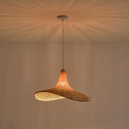 Lámpara colgante CALYPSO 1xE27/40W/230V bambú