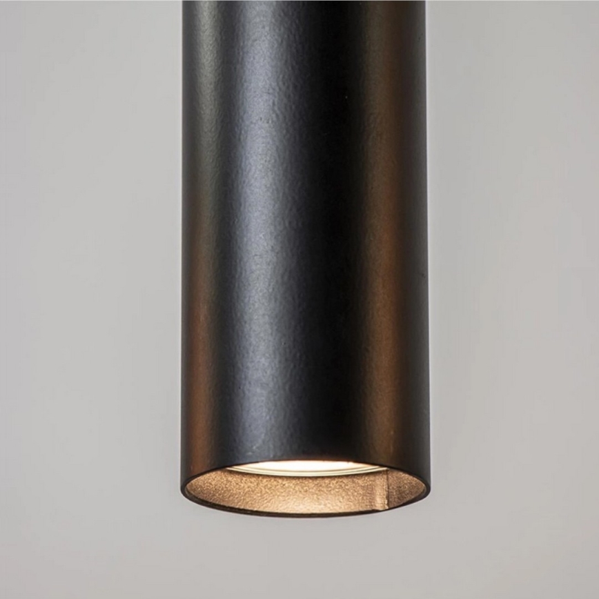 Lámpara colgante CALYPSO 2xGU10/60W/230V + 3xE27/60W negro/dorado