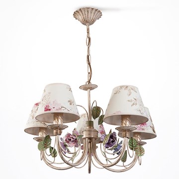 Lámpara colgante CAMELLIA 5XE14/40W/230V 47 cm