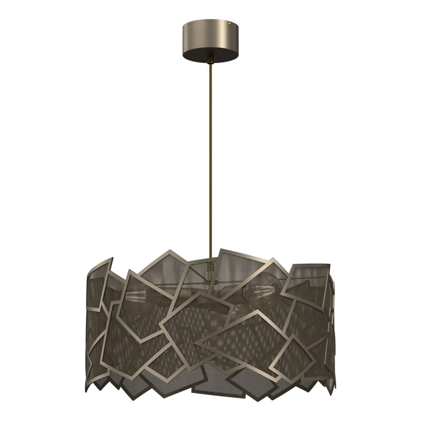 Lámpara colgante CAMO 3xE27/15W/230V dorado