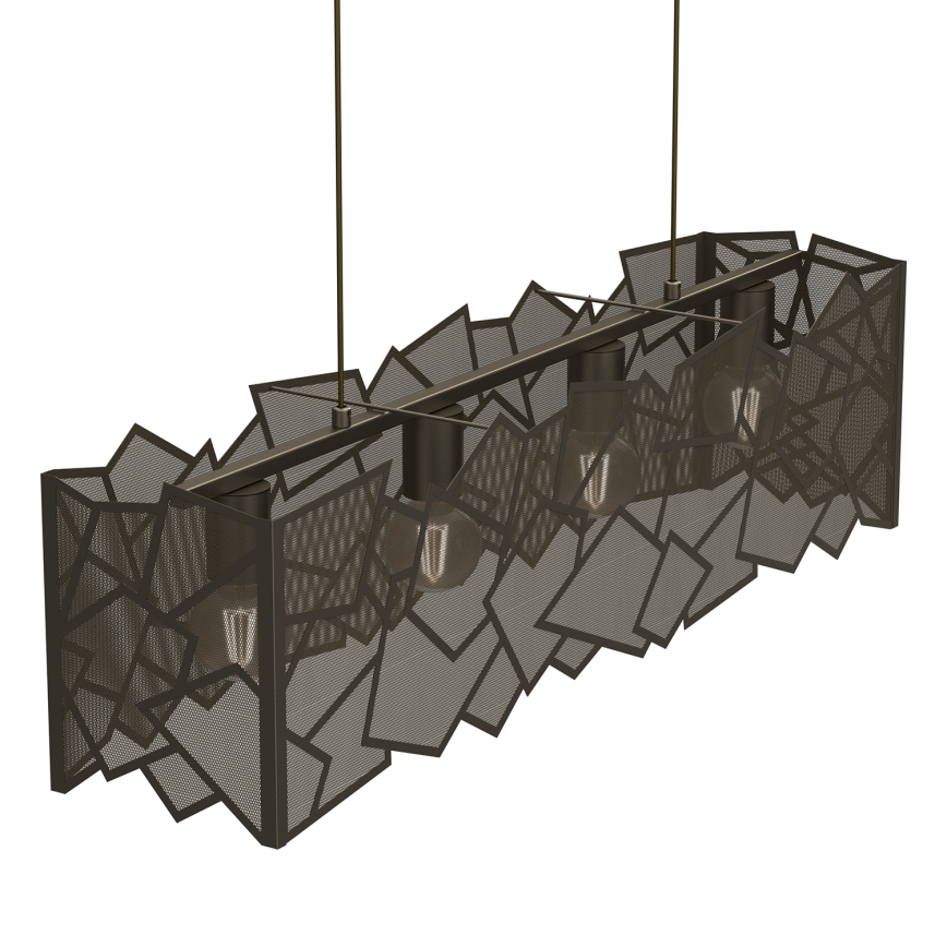 Lámpara colgante CAMO 4xE27/15W/230V dorado