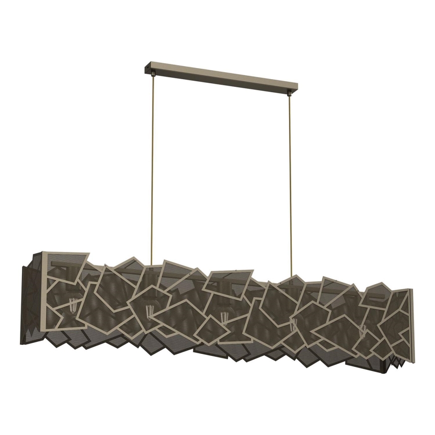 Lámpara colgante CAMO 5xE27/15W/230V dorado