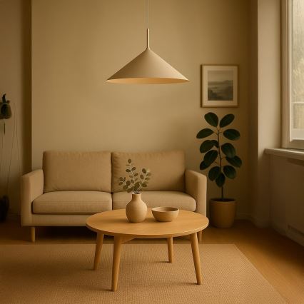 Lámpara colgante CAPITAL con cable 1xGX53/15W/230V, Ø 60 cm, beige