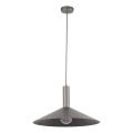 Lámpara colgante CAPRI 1xE27/15W/230V diá. 50 cm antracita/gris