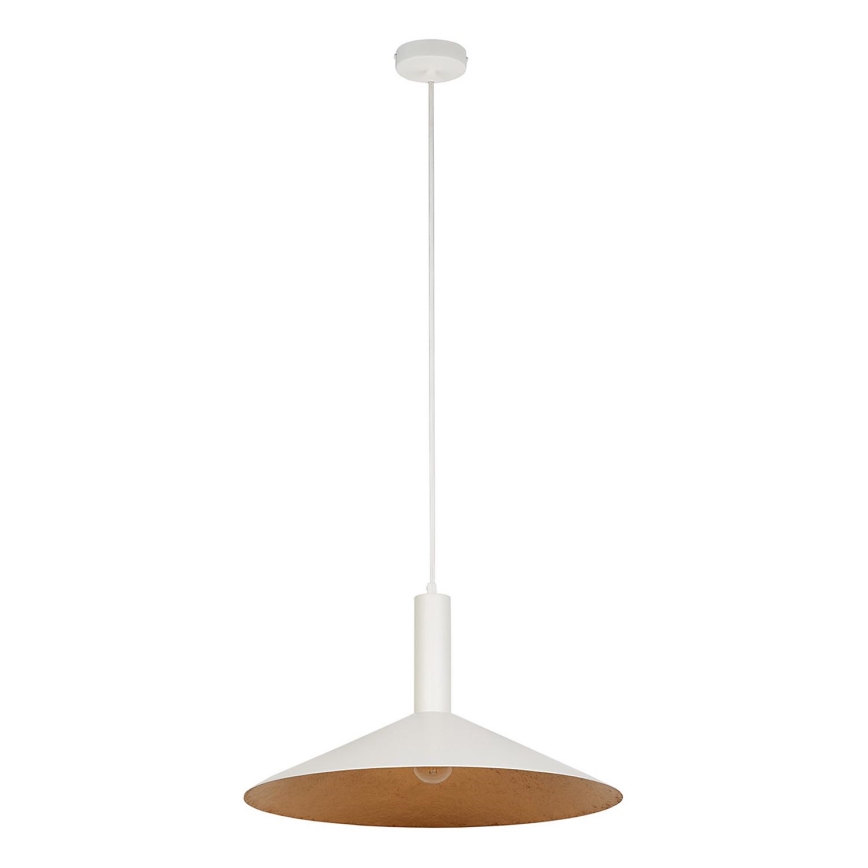 Lámpara colgante CAPRI 1xE27/15W/230V diá. 50 cm blanco/cobre