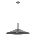 Lámpara colgante CAPRI 1xE27/15W/230V diá. 70 cm antracita/gris