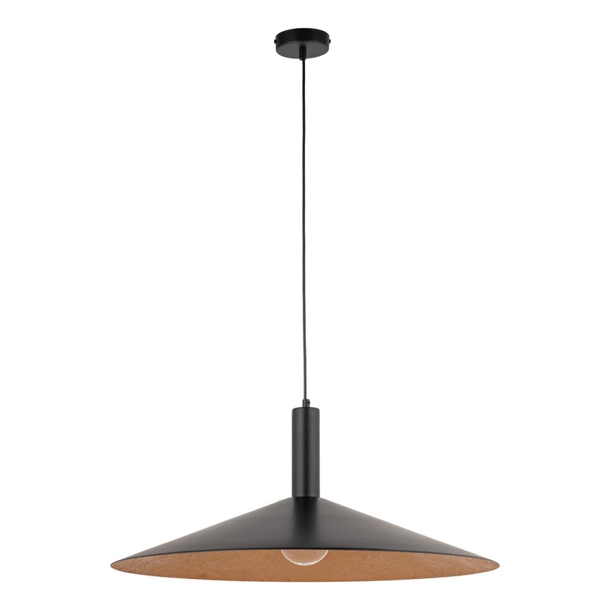 Lámpara colgante CAPRI 1xE27/15W/230V diá. 70 cm negro/cobre