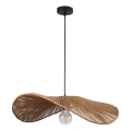 Lámpara colgante CAPRI 1xE27/20W/230V diá. 60 cm bambú