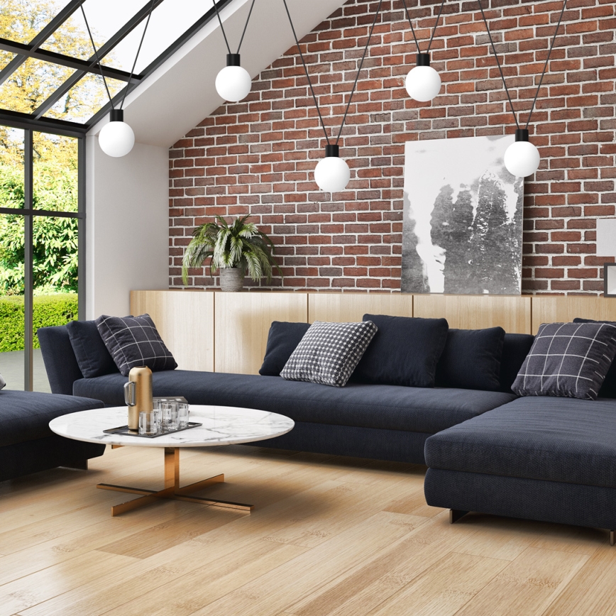 Lámpara colgante con cable CAPRI 1xG9/7W/230V