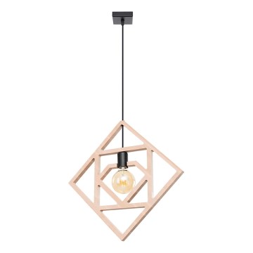 Lámpara colgante CARO 1xE27/15W/230V haya