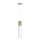 Lámpara colgante CASSA 1xGU10/8W/230V blanco/dorado