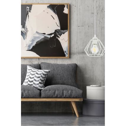 Lámpara colgante CEED 1xE27/60W/230V blanco