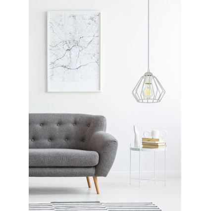 Lámpara colgante CEED 1xE27/60W/230V gris