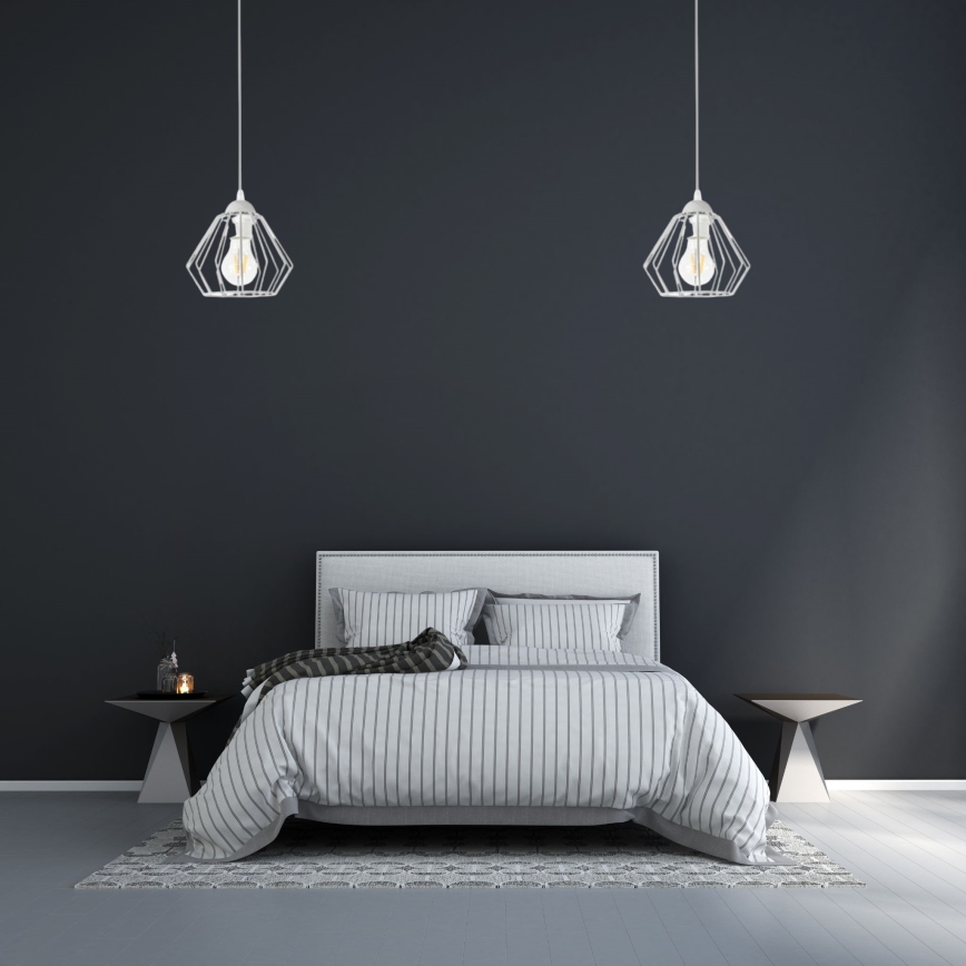Lámpara colgante CEED 1xE27/60W/230V gris