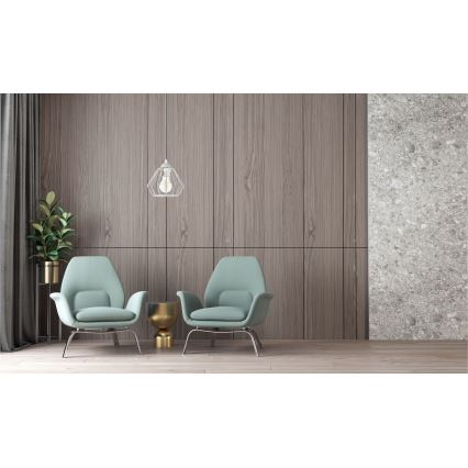 Lámpara colgante CEED 1xE27/60W/230V gris
