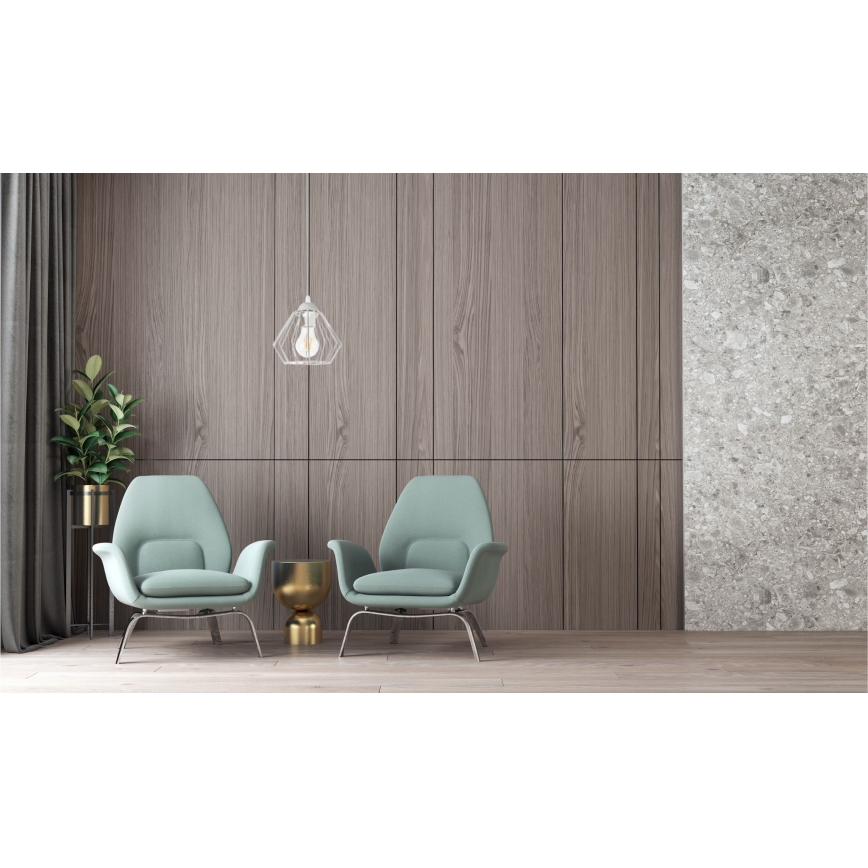 Lámpara colgante CEED 1xE27/60W/230V gris
