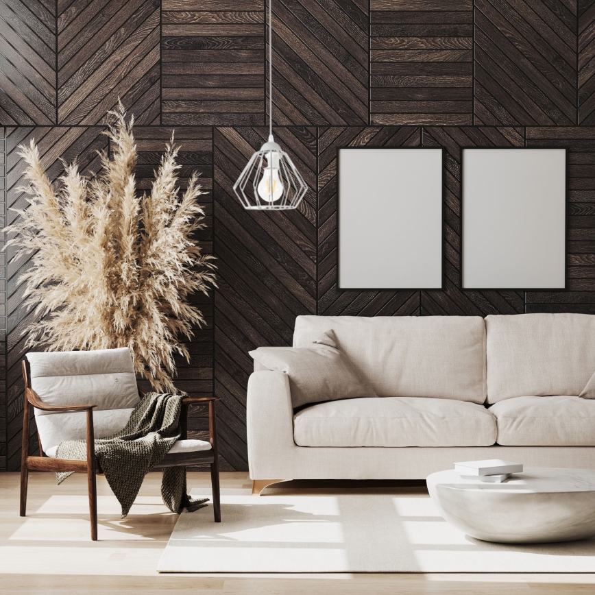 Lámpara colgante CEED 1xE27/60W/230V gris