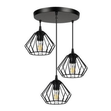 Lámpara colgante CEED 3xE27/60W/230V