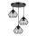 Lámpara colgante CEED 3xE27/60W/230V negro