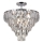 Lámpara colgante CHELSEA 6xE14/40W/230V diá. 50 cm cromo brillante