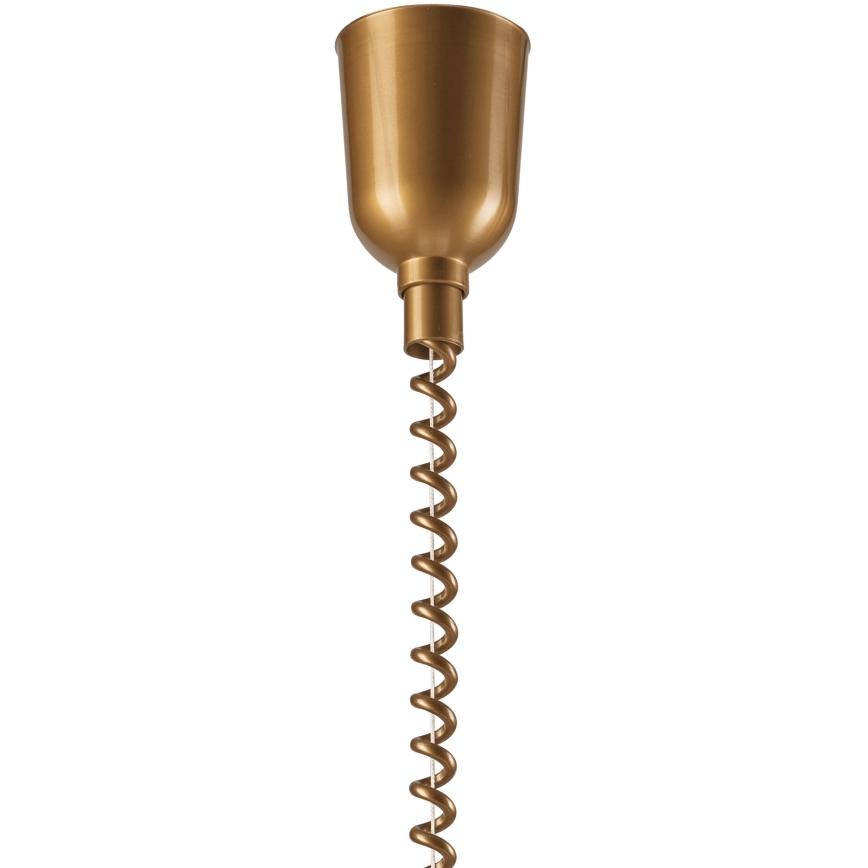 Lámpara colgante retráctil CHIARA 1xE27/60W/230V beige/haya