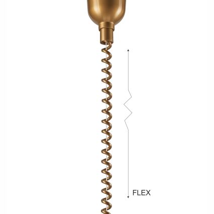 Lámpara colgante retráctil CHIARA 1xE27/60W/230V beige/haya