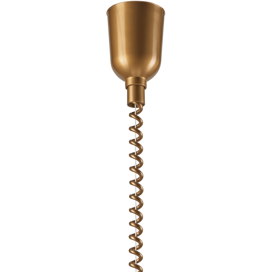 Lámpara colgante retráctil CHIARA 1xE27/60W/230V marrón/madera de haya
