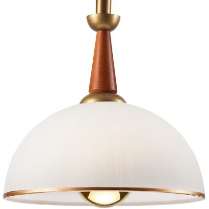 Lámpara colgante retráctil CHIARA 1xE27/60W/230V marrón oscuro/haya