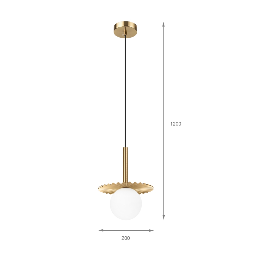 Lámpara colgante CHITA 1xG9/5W/230V dorada