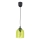 Lámpara colgante CHRIS 1xE27/60W/230V diá. 11 cm Verde
