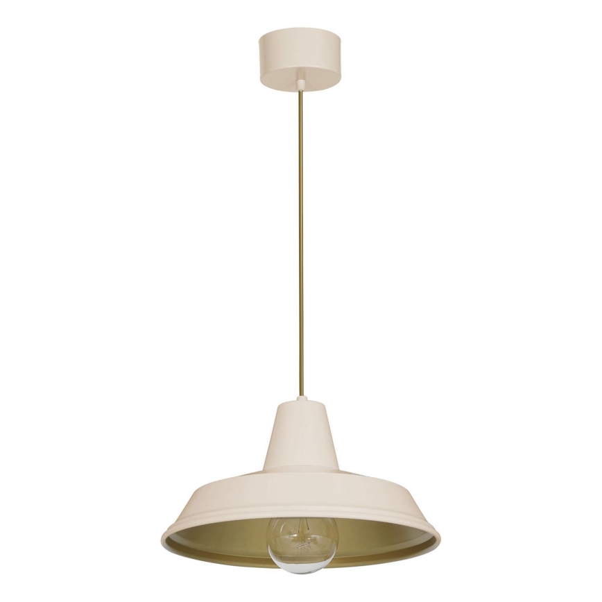 Lámpara colgante CLASS 1xE27/15W/230V beige