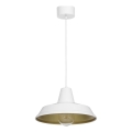 Lámpara colgante CLASS 1xE27/15W/230V blanco