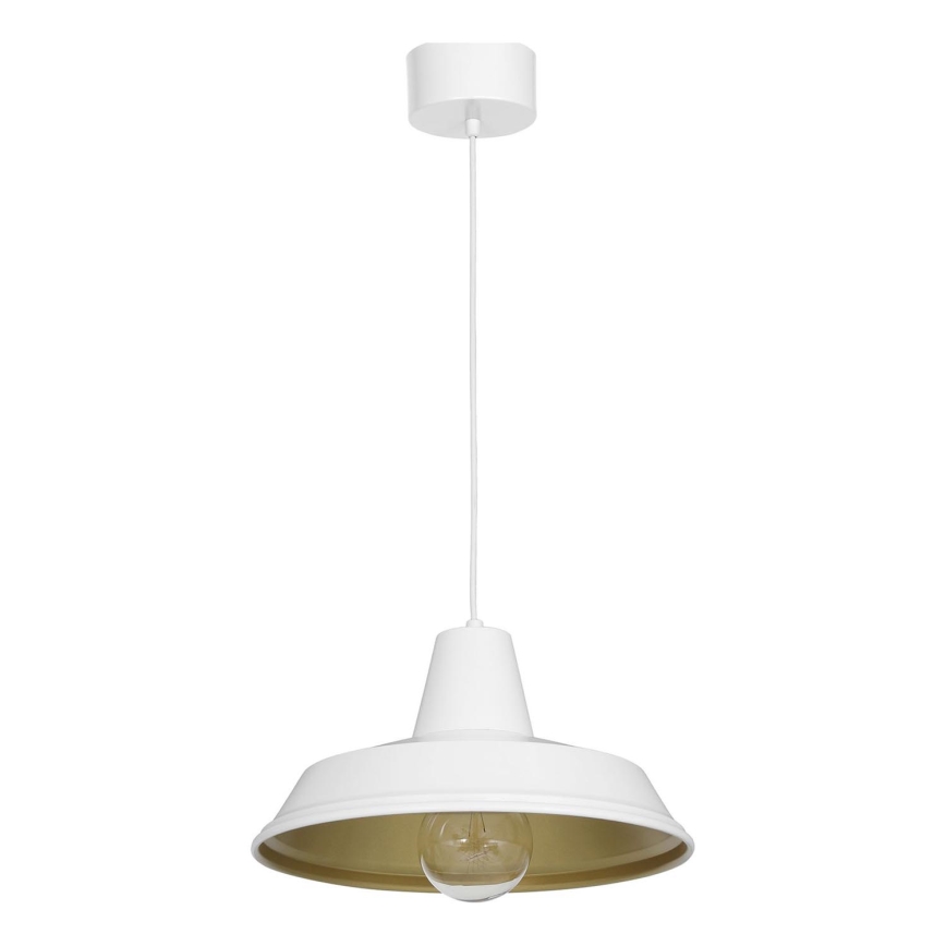Lámpara colgante CLASS 1xE27/15W/230V blanco