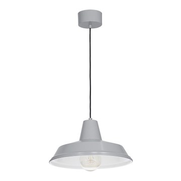 Lámpara colgante CLASS 1xE27/15W/230V gris