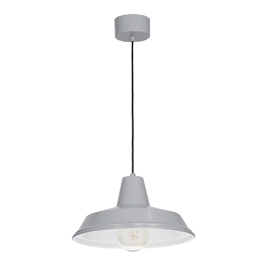 Lámpara colgante CLASS 1xE27/15W/230V gris