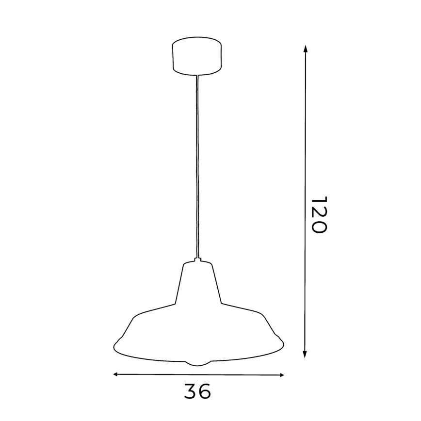 Lámpara colgante CLASS 1xE27/15W/230V rojo