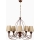 Lámpara colgante CLASSIC 5xE14/40W/230V bronce/beige