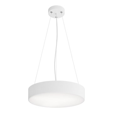 Lámpara colgante CLEO 3xE27/24W/230V diá. 40 cm blanco