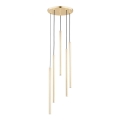 Lámpara colgante COLLET 5xG9/40W/230V diá. 30 cm dorado