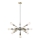 Lámpara colgante COMET 12xE27/11W/230V cromo brillante/dorado