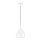 Lámpara colgante COMO 1xE27/60W/230V diá. 17 cm blanco