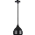 Lámpara colgante COMO 1xE27/60W/230V diá. 17 cm negro