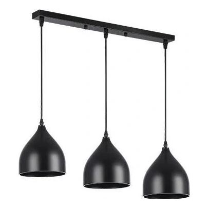 Lámpara colgante COMO 3xE27/60W/230V negro