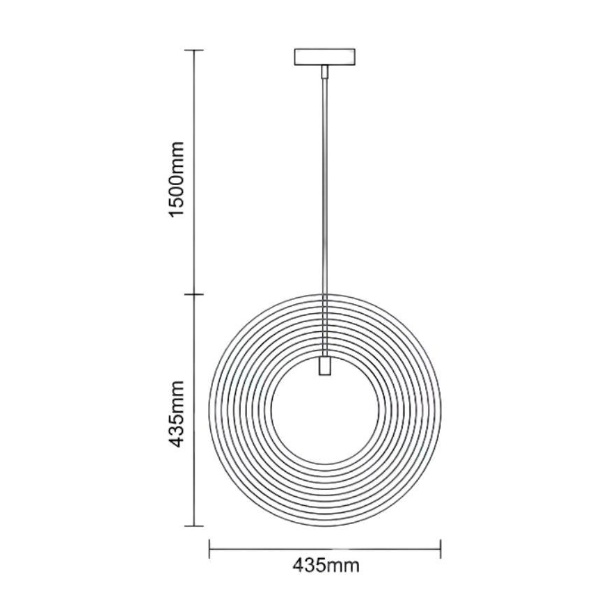 Lámpara colgante con cable 1xE27/60W/230V Ø 43,5 cm madera maciza/chapa/haya/madera de caucho (hevea)