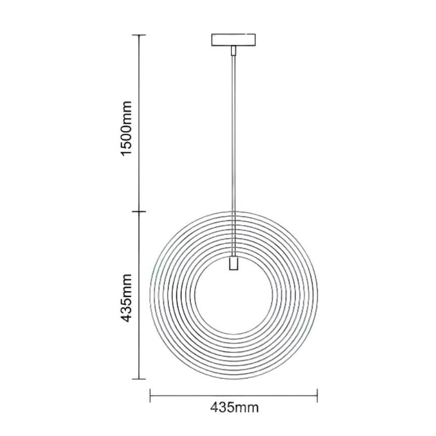 Lámpara colgante con cable 1xE27/60W/230V Ø 43,5 cm madera maciza/chapado/madera de caucho