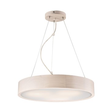 Lámpara colgante con cable 3xE27/60W/230V ? 47 cm pino
