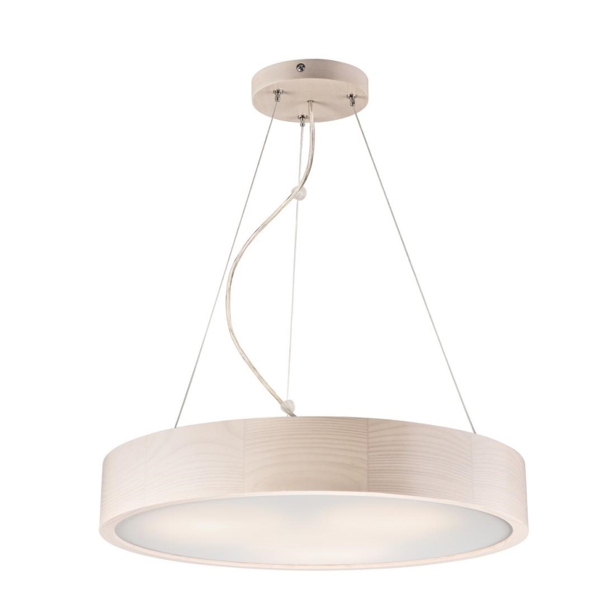 Lámpara colgante con cable 3xE27/60W/230V ? 47 cm pino
